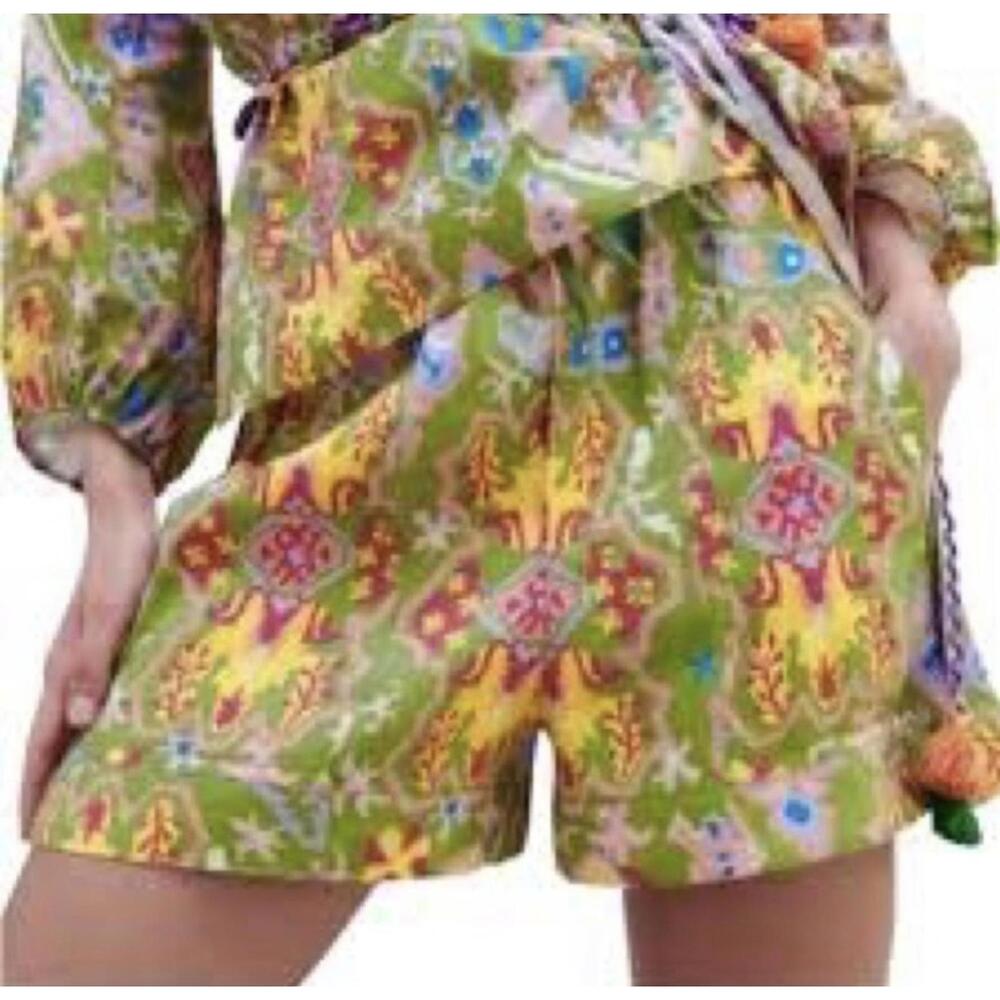 NWOT Zara Aztec Drawstring Shorts size S